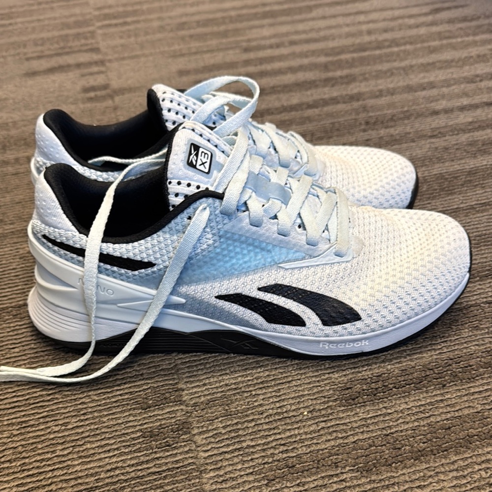 Reebok Nano X3 baby blue and Black CrossFit trainer